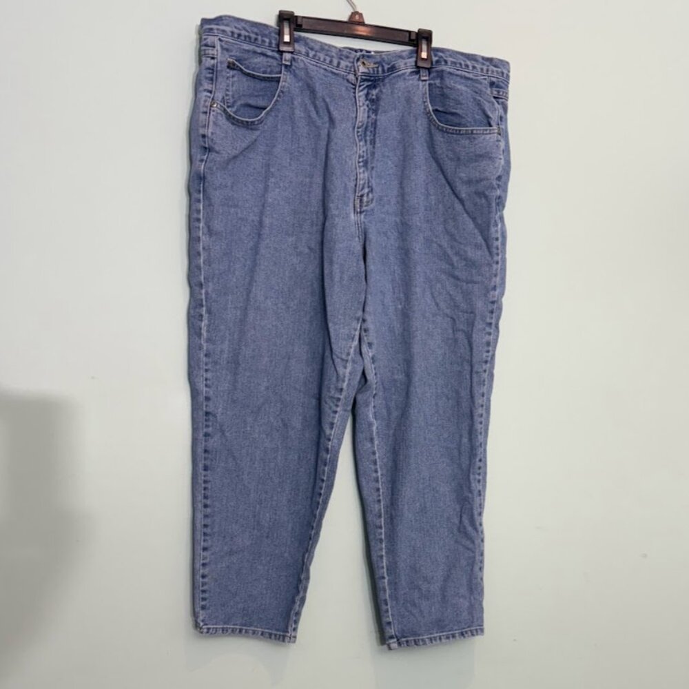 Venezia jeans high waisted taper mom jeans y2k preppy medium wash fits like 20 p